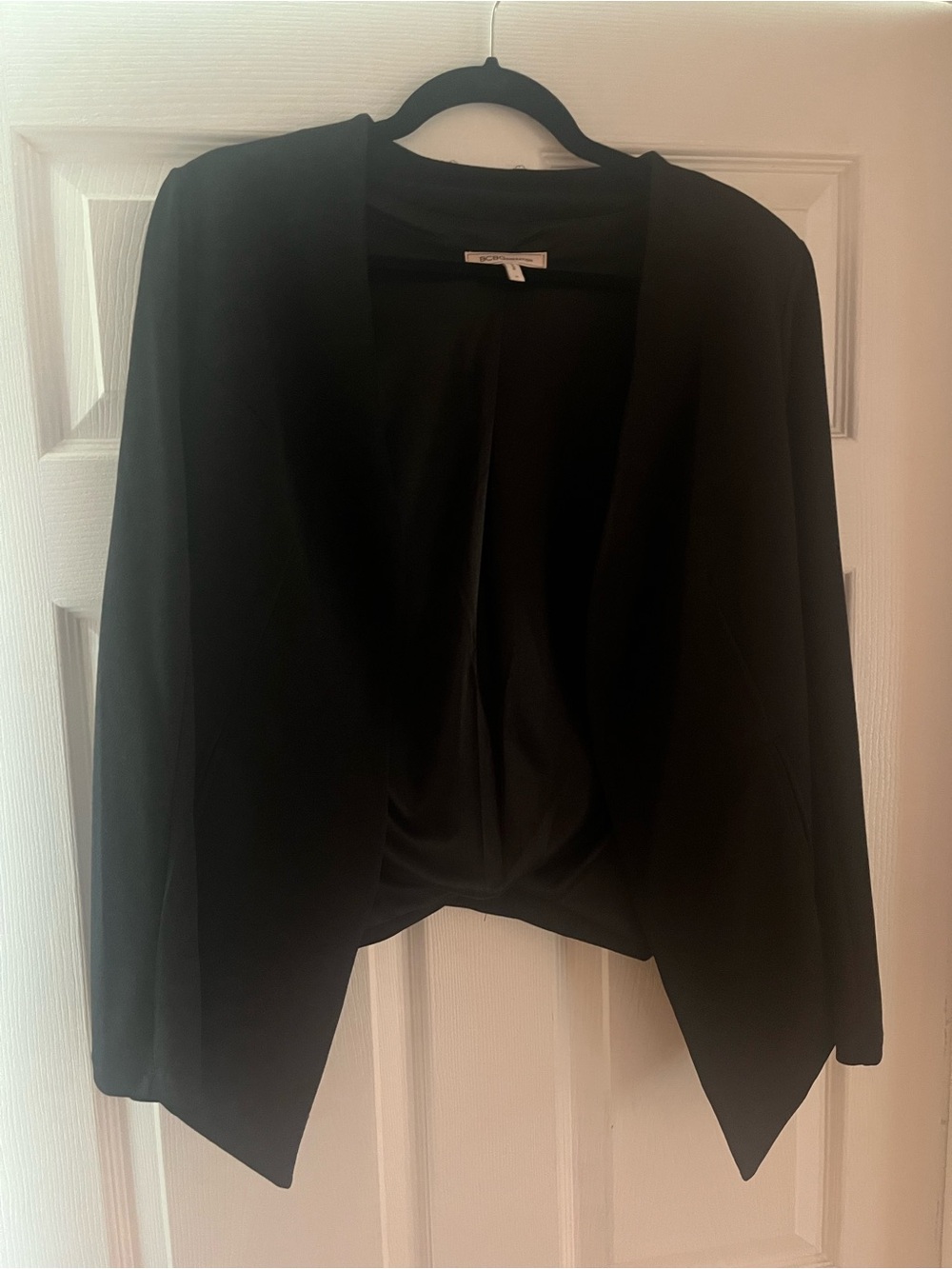 Black Open-Front Women’s Blazer Jacket